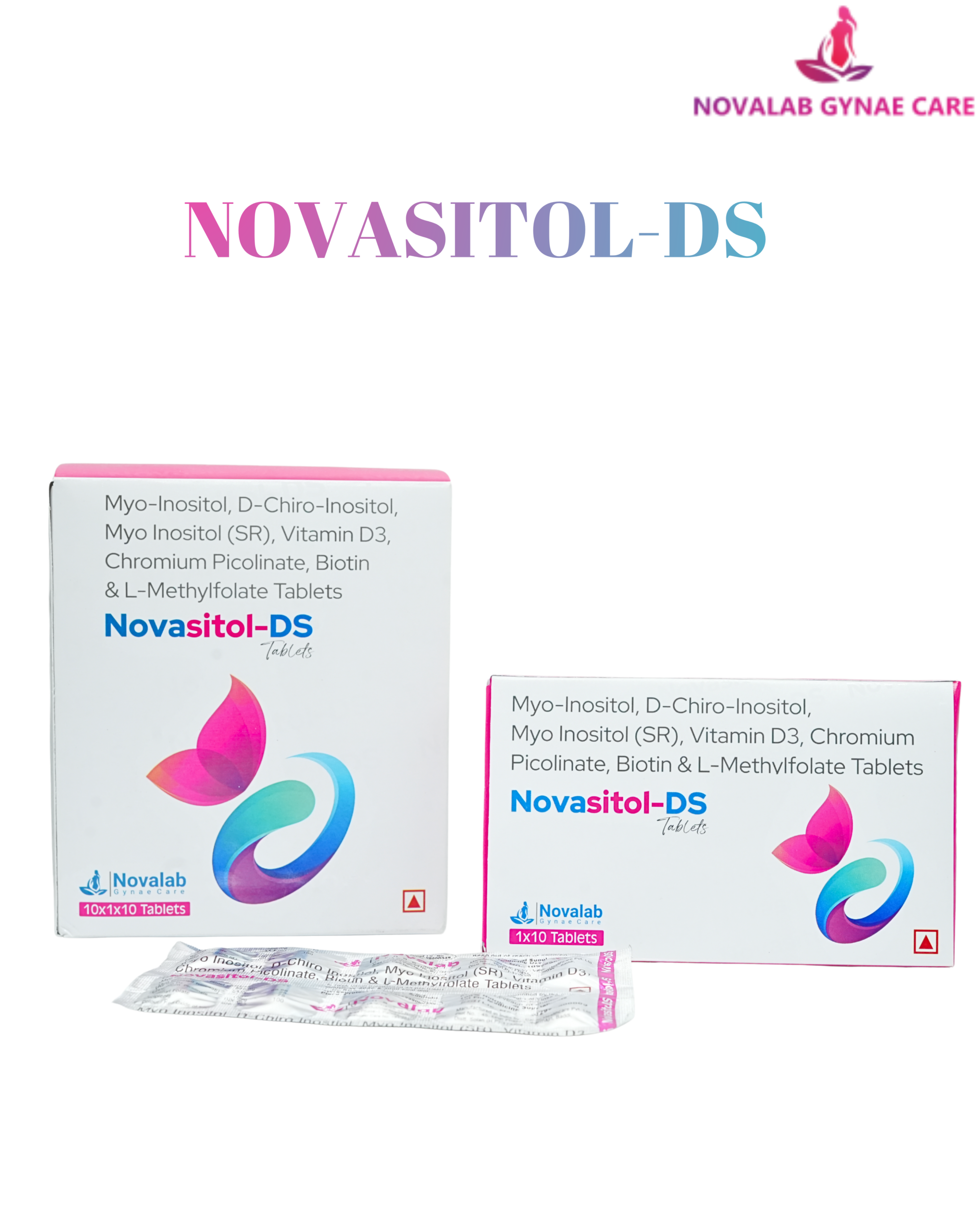Myo-Inositol, D-Chiro-Inositol, Myo Inositol (SR), Vitamin D3, Chromium Picolinate, Biotin & L-Methylfolate Tablets