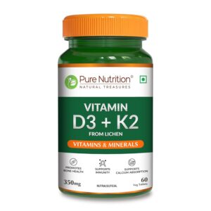 Pure Nutrition Vitamin D3 K2 (60 Tablets)