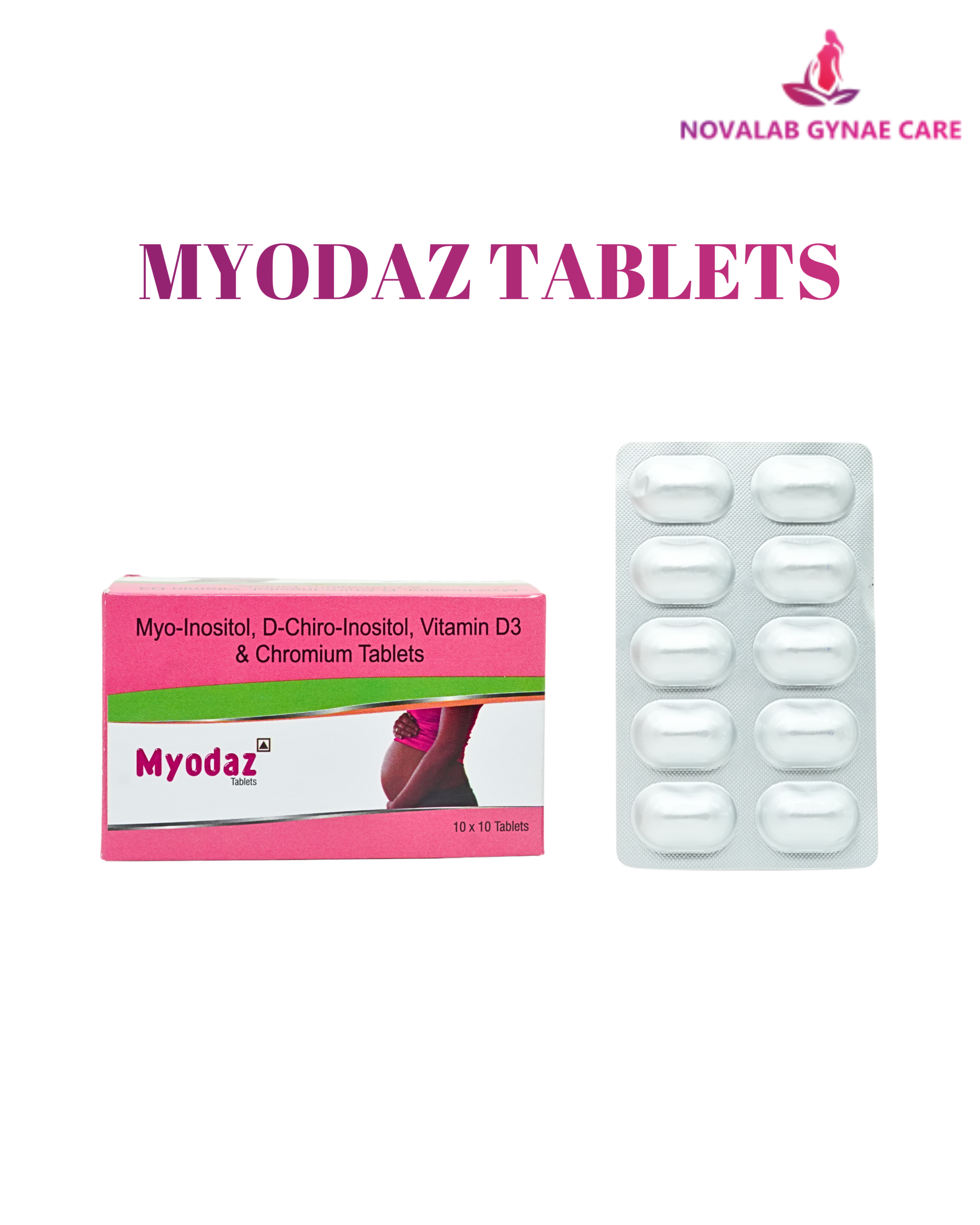Myo-Inositol, D-Chiro-Inositol, Vitamin D3 & Chromium Tablets