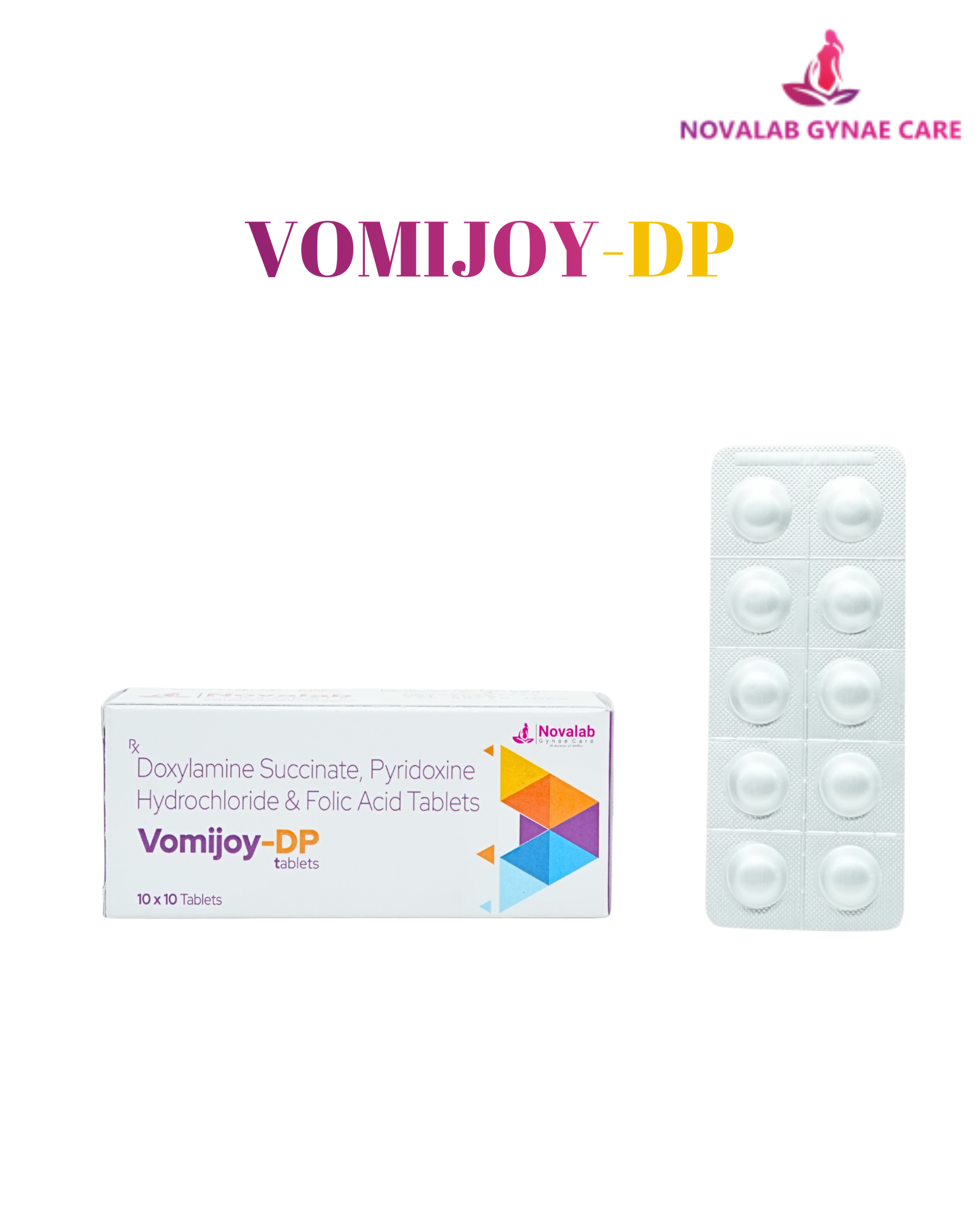 Doxylamine Succinate, Pyridoxine Hydrochloride & Folic Acid Tablets